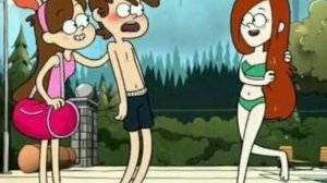 Граффити Фолз Венди и Диппер