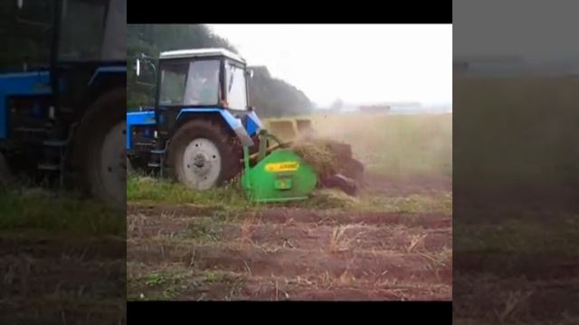 Удаление ботвы, измельчение скошенной массы, ботводро смотреть онлайн