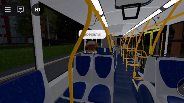 Roblox. Поездка на автобусе МАЗ-215.069