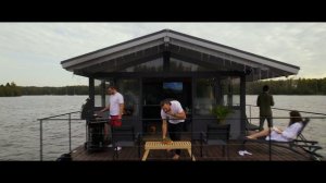 Аренда красивой бани ПарХод на воде с прорубью и караоке