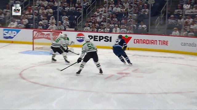 Jets' Nino Niederreiter Sends Backhand Past Jake Oettinger To Score On Rush