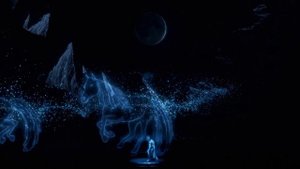 Световое шоу «Олонхо» –  открытие фестиваля Муус Устар. Якутск, 2023