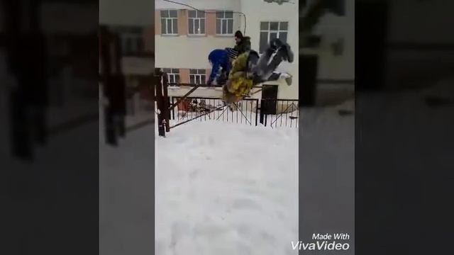 Зимний паркур 2016-2017 года часть 4! смотреть онлайн