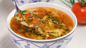 Вкусный суп за 15 минут! КИТАЙСКИЙ ТОМАТНЫЙ СУП С ЯЙЦОМ. Рецепт от Всегда Вкусно!