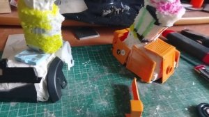 Броня на грудь для большого варбоса из всякого хлама