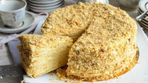 Торт НАПОЛЕОН классический рецепт с Заварным Кремом🍴Простой рецепт - ИДЕАЛЬНО НЕЖНЫЙ торт!