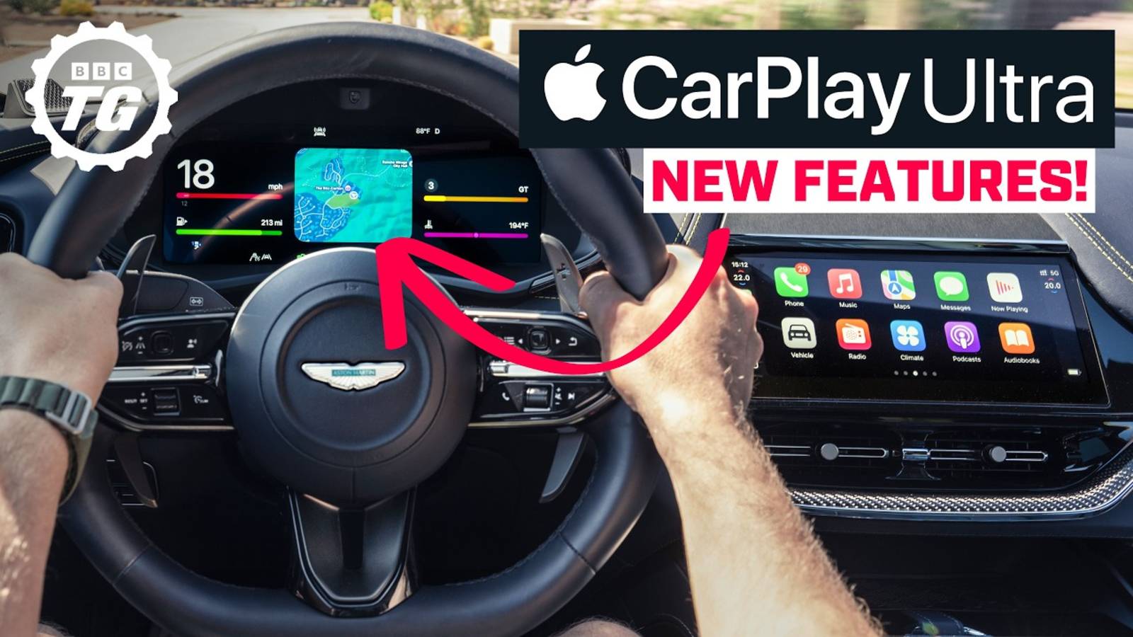Top Gear: НОВЫЙ Apple CarPlay Ultra в Aston Martin DBX – Полный обзор!