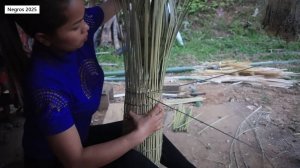 София 48. София изготавливает из бамбука ловушки для ловли рыбы.