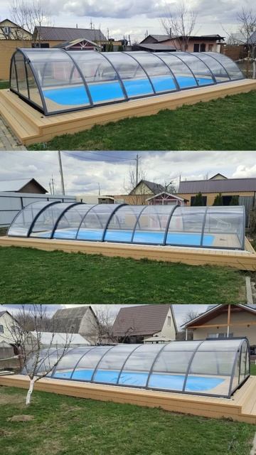 Сдвижные павильоны для бассейнов от производителя.