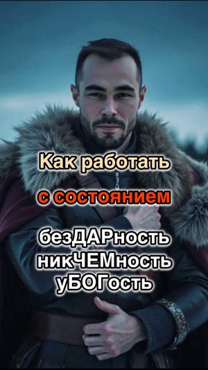 Как работать с состоянием Бездарность, Убогость и Никчемность?