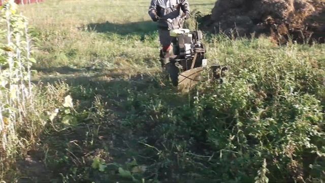 Роторная косилка:кошу картофельную ботву смотреть онлайн