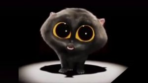 Чёрный кот танцует под Scatman 10 минут