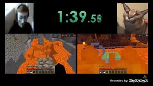 Шлёпа против анонимуса в майнкрафте спидран😁