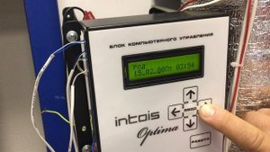 6  Установка даты и времени в меню электрокотла Интоис Оптима