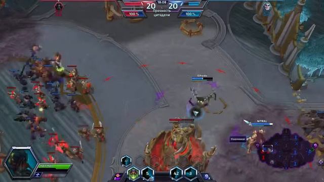 Загара и Абатур Пуш ТактикаHeroes Of The Storm Катаринка