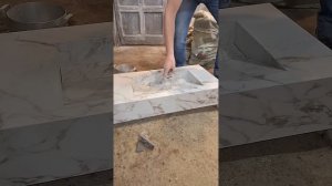 Краш тест раковины из керамогранита