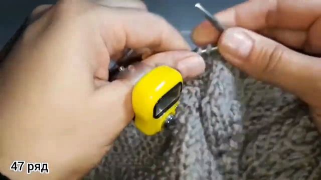 Шапка-берет с узором "Листья на ветке" часть 2/Hat-beret with a pattern "Leaves on a branch" part 2