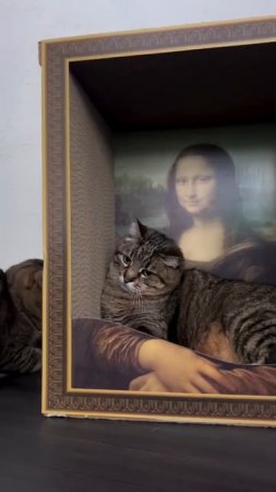 срочно нужна коту такая лежанка 😅 - просто произведение искусства