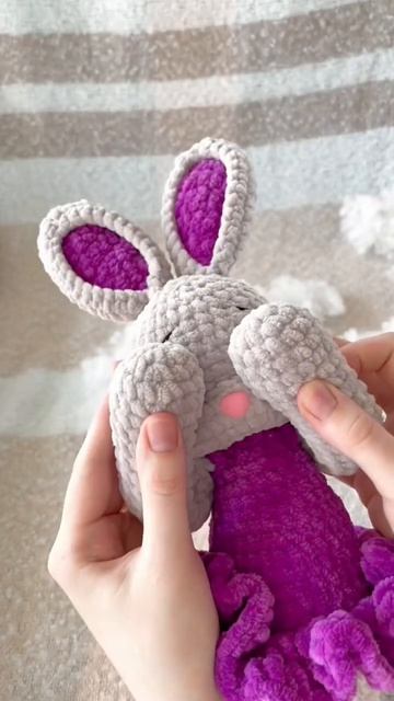 Зеленоглазка🐰 #shorts #плюшевыеигрушки #зайкакрючком