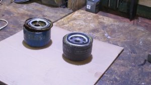 Дешевый масляный фильтр создал проблему. Распилим, посмотрим, сравним.