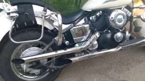 звук прямотоков на drag star 400