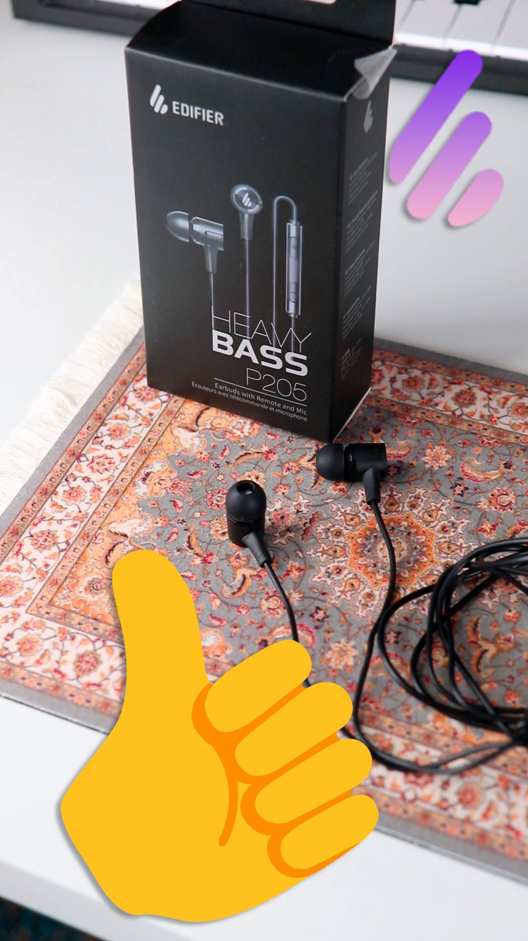 🎧 Наушники вкладыши, гарнитура Edifier P205 #наушники #звук #shorts