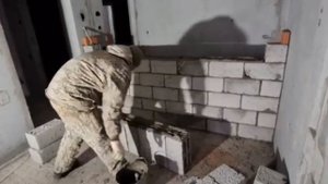 Кладка керамзитобетонный блок.