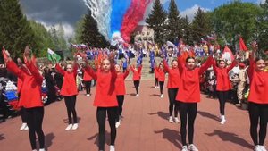 9 мая . Театрализованный концерт в честь 80 летия Победы на Холме Воинской Славы в Кузнецке .