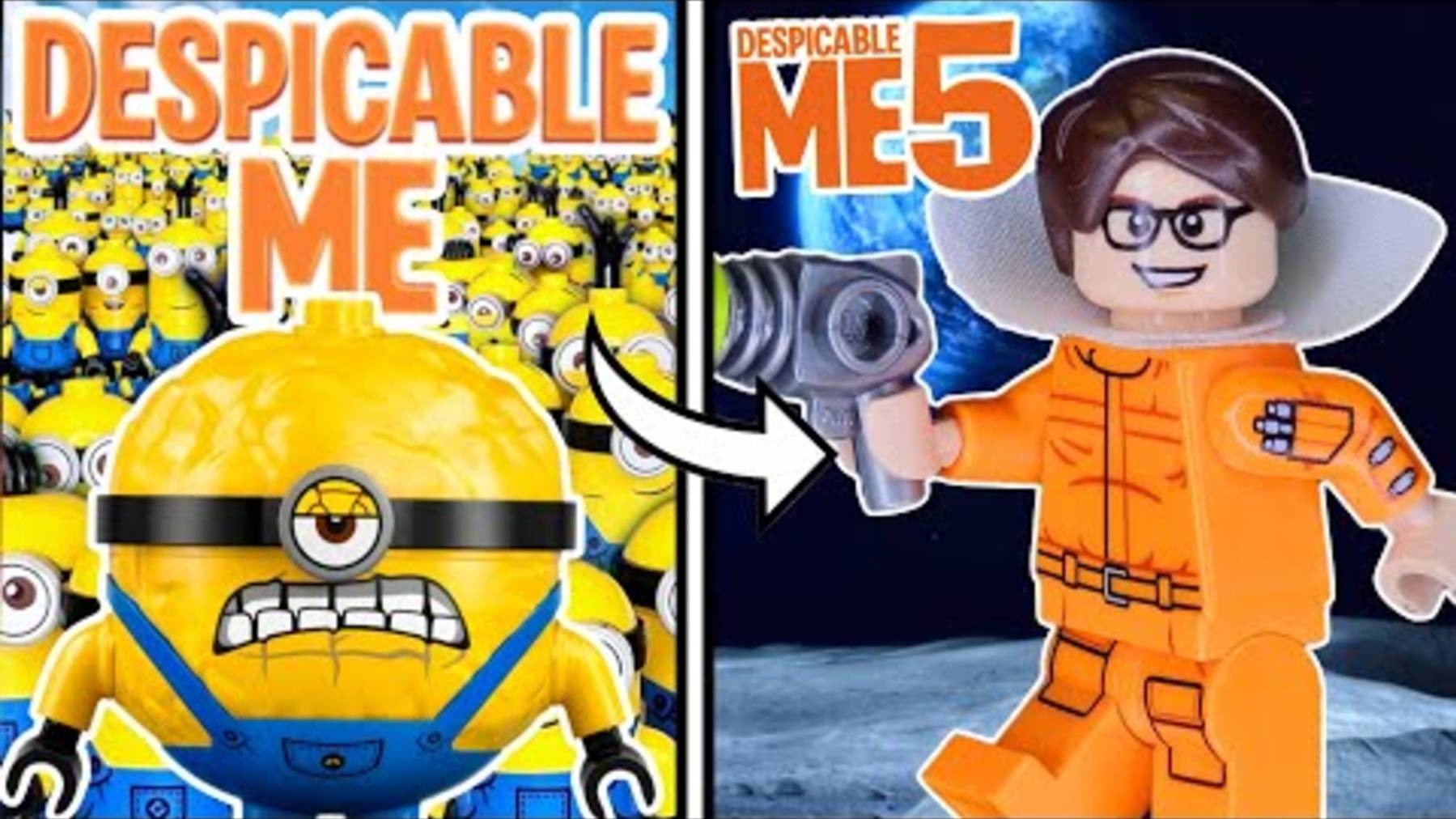Я собрал Гадкого меня-5 из конструктора LEGO...