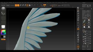 Zbrush 2019 Крылья Пегаса