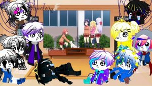 Реакция Ау сансов на «Габриэль бросает школу за 12 минут» | 2/2 | Gacha Club | Gacha Fandom