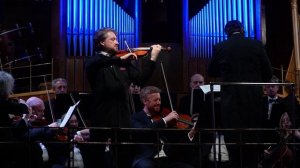 Оркестр и П. Милюков (С. Прокофьев - Концерт №1 для скрипки с оркестром (фрагмент из телерепортажа)