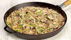 Шедевр русской кухни - настоящий БЕФСТРОГАНОВ! Рецепт от Всегда Вкусно!