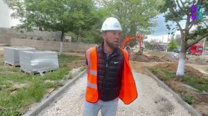 Продолжается благоустройство территории автовокзала Керчи