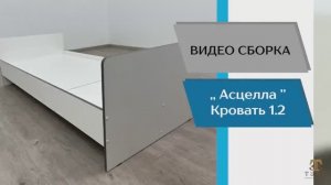 ТЭКС
Видео сборка. Спальня Асцелла. Кровать 1.2.