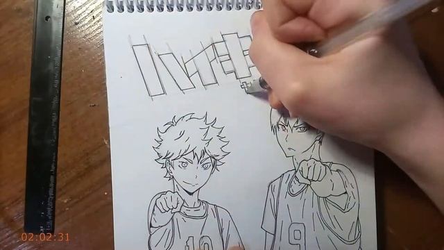 Speed paint Волейбол!! К вершине Anime Art