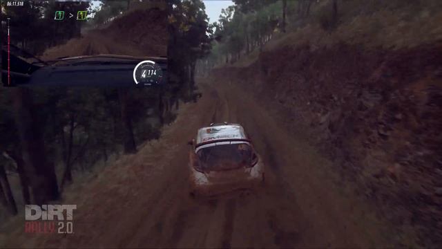 Dirt Rally 2.0 клуб RC HARDCOR группа R5 Австралия СУ 9-12 (split screen TPP+onboard)