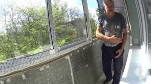 Вставили окно .