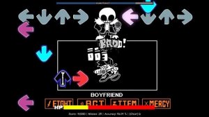 ПРОХОЖДЕНИЕ FNF Indie Cross (неделя Sansa плохая концовка)