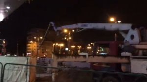 Бетон и автобетононасос на объекте