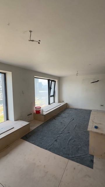 Поклеили стеклохолст на 2м этаже 2х этажной квартиры #с смотреть онлайн