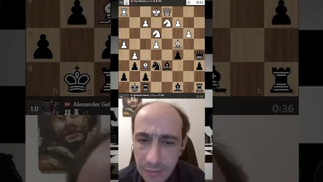 ОН ХОЧЕТ ЖЕРТВОВАТЬ! // ШУРА ГЕЛЬМАН ! #шахматы #chess #shorts #шура #chessallstars