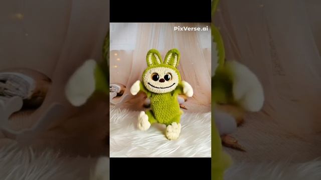 ЛАБУБОША  плюшевая  НОВИНКА игрушка связанная крючком