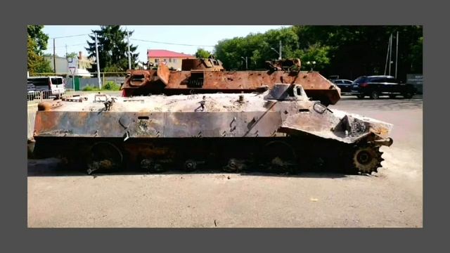 Выставка  поверженной российской боевой техники в Одессе. смотреть онлайн