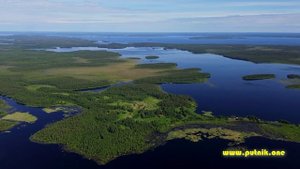 АЛОЗЕРО. Юляярви. Калевала, Карелия. Вид с дрона 4К