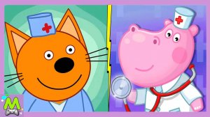 Три Кота против Гиппо Пеппы в Конкурсе Докторов.Кто Лучший Врач.Мультик Игра