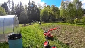 КАЛУЖСКАЯ ОБЛАСТЬ. ЛОСИ АТАКУЮТ МАШИНУ! ПАШЕМ ОГОРОД. САЖАЕМ ПОМИДОРЫ.