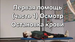 Первая помощь (часть 1) Осмотр. Остановка крови.