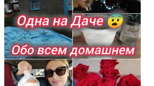 Одна на даче 😨 Обо всем домашнем