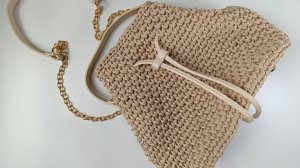 Сумка Торба крючком из полиэфирного шнура 🧶